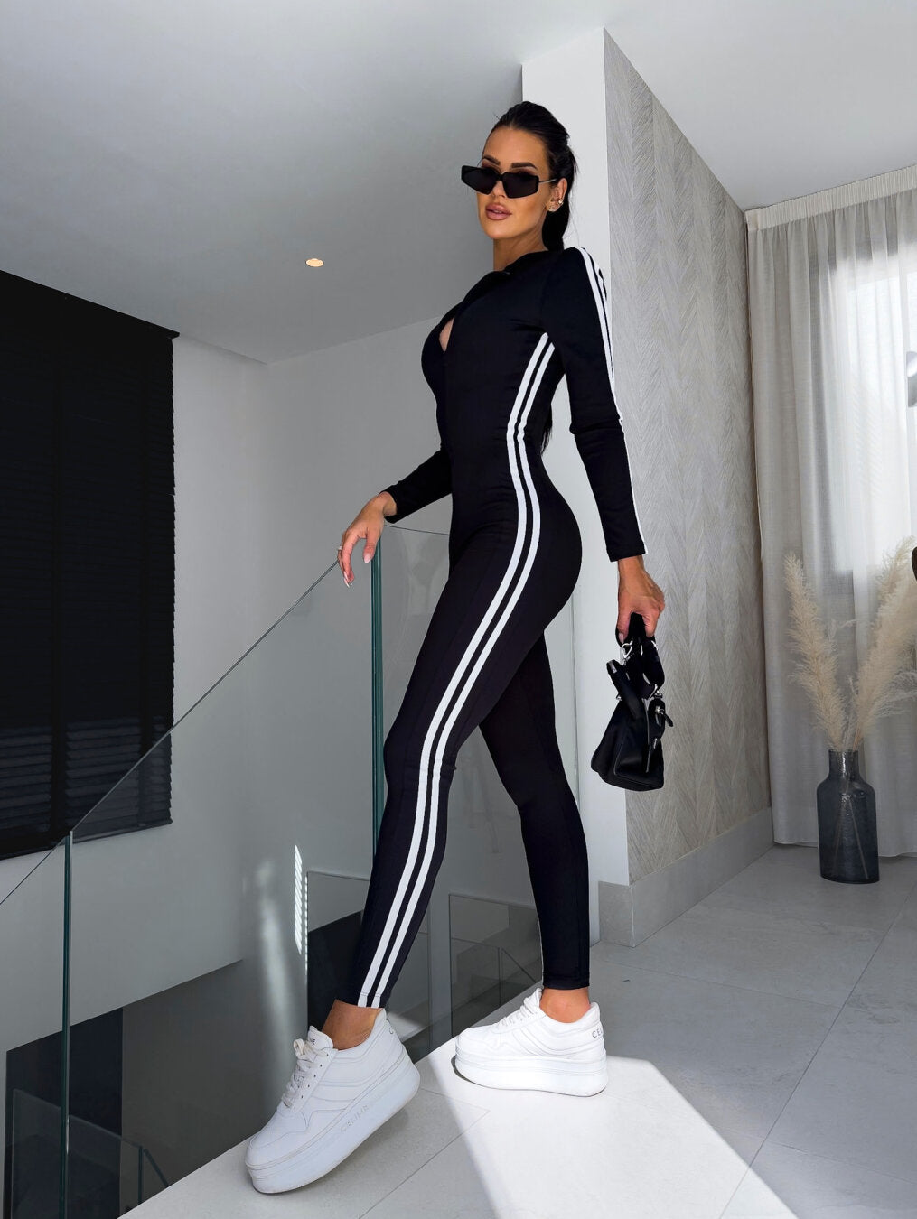 Vintage Striped Women's Tracksuit