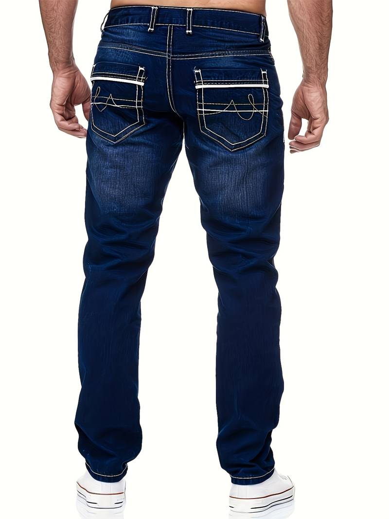 Men's Distressed Denim Pants