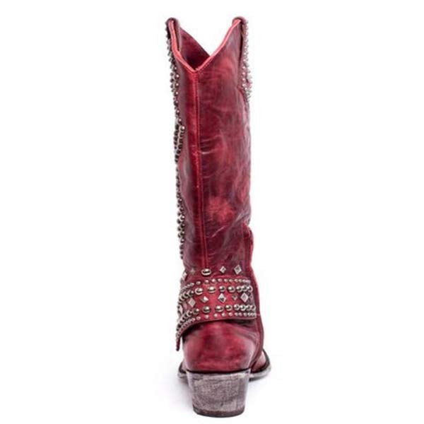 Women's Vegan Leather Western Cowboy Boots