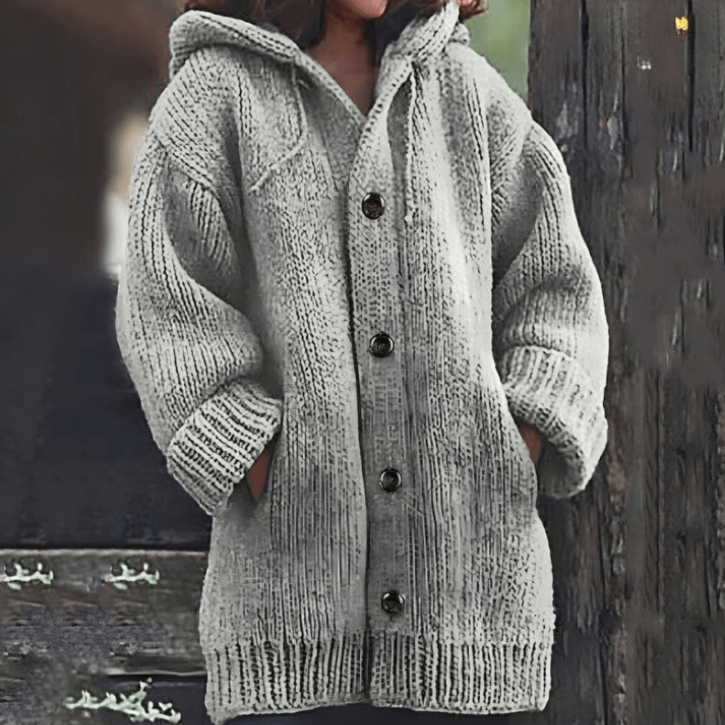 Long Hooded Jacket for Women Cozy Design