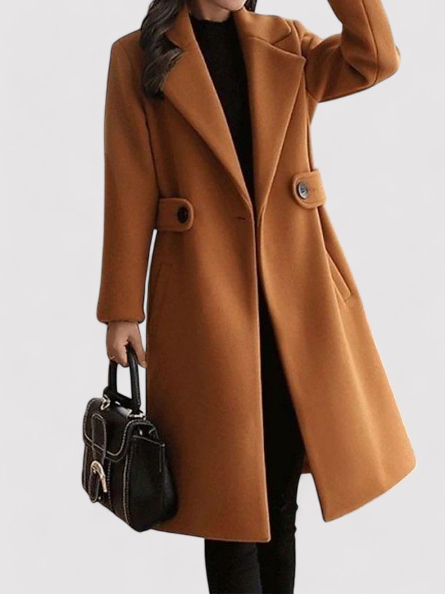 Women's Wool Winter Coat with Belt