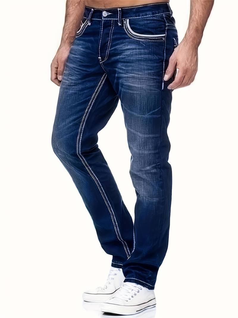 Men's Distressed Denim Pants