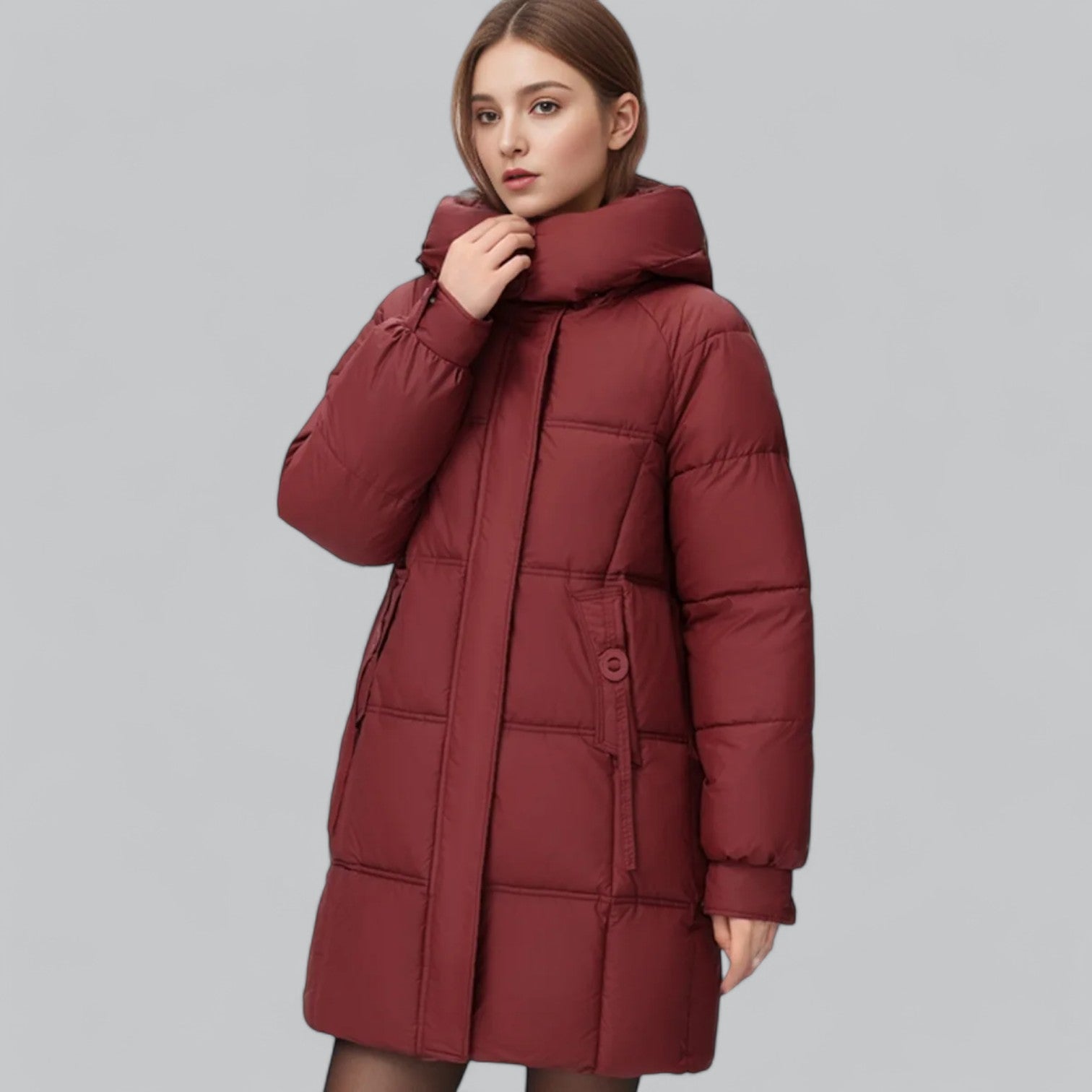 Winter Parka Coat Hood for Women