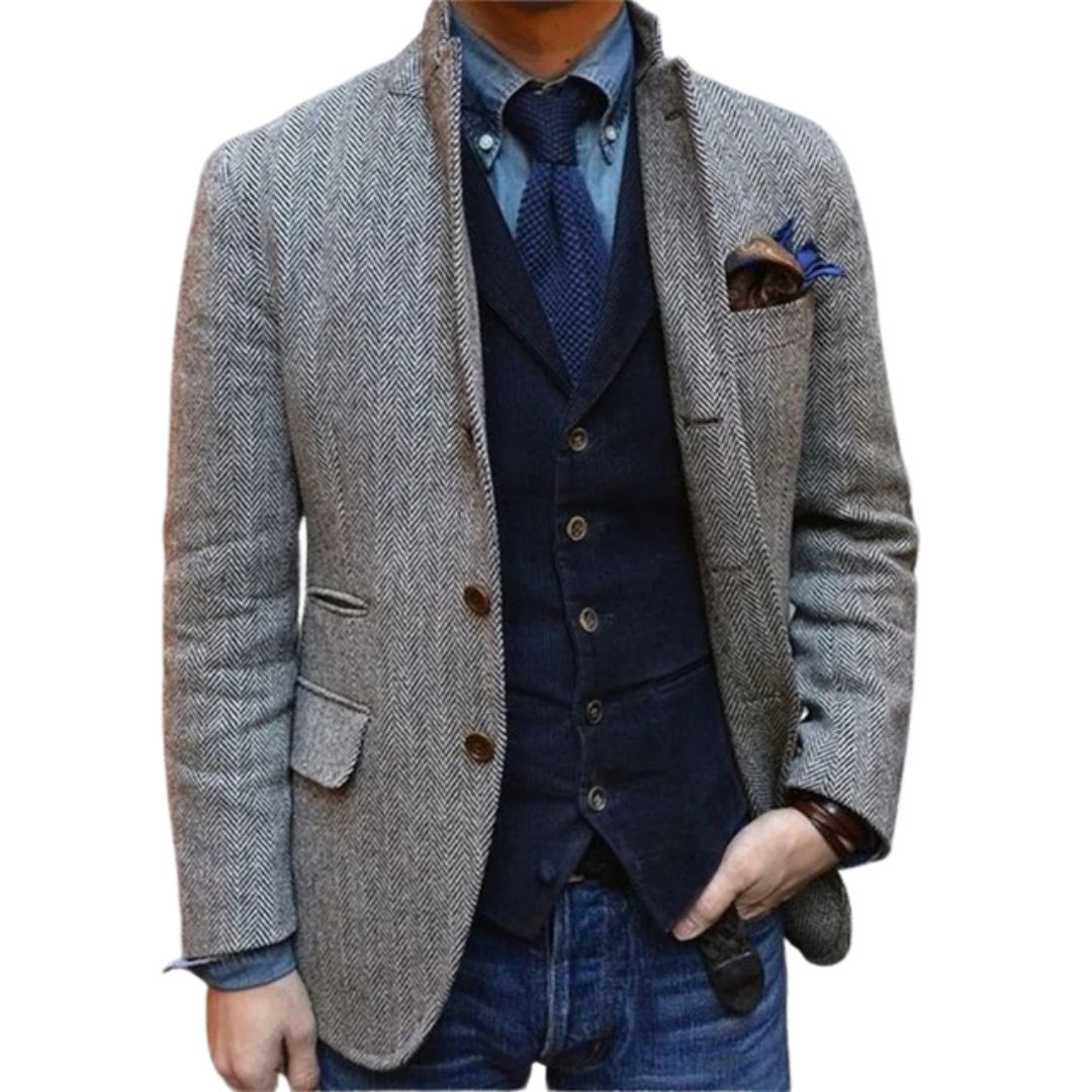 Men's Wool Formal Blazer