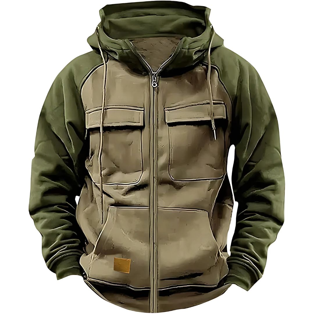 Men's Tactical Fleece Hoodie Jacket