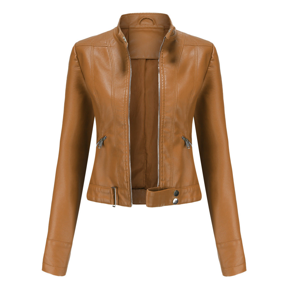 Women's stylish leather jacket