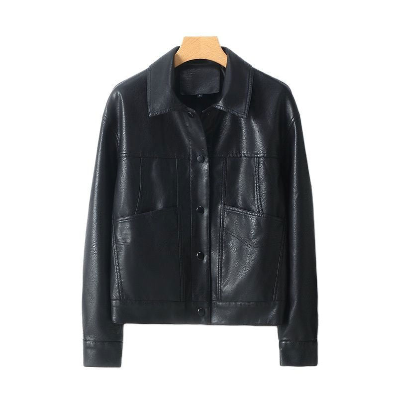 Emery - Leather Jacket - Sleek Design with Minimalist Pockets