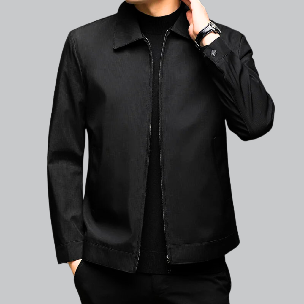 Business Fit Buttoned Jacket for Men