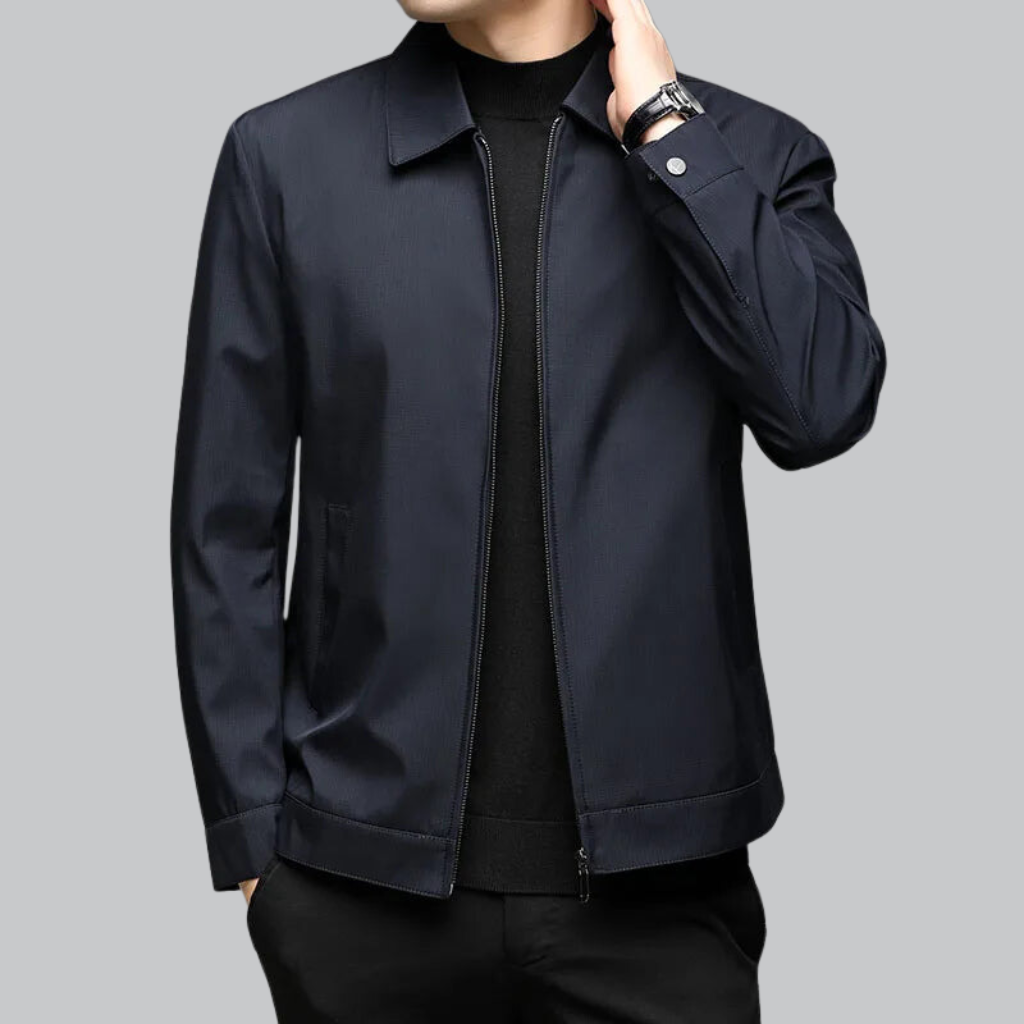 Business Fit Buttoned Jacket for Men