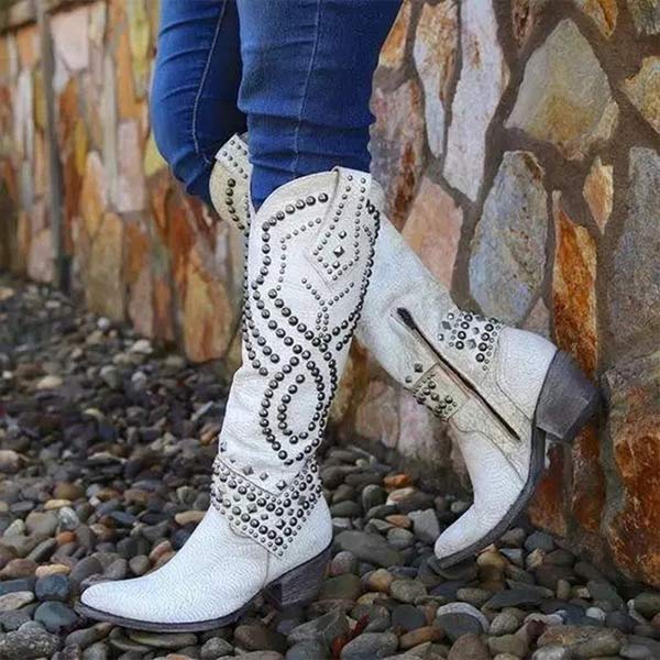 Women's Vegan Leather Western Cowboy Boots