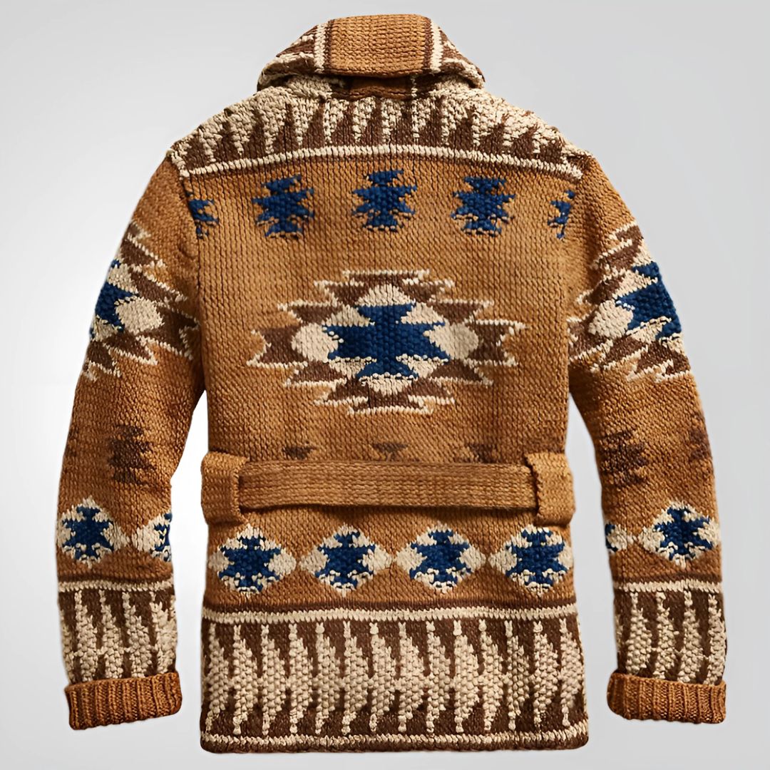 Men's Thick Jacquard Knit Sweater