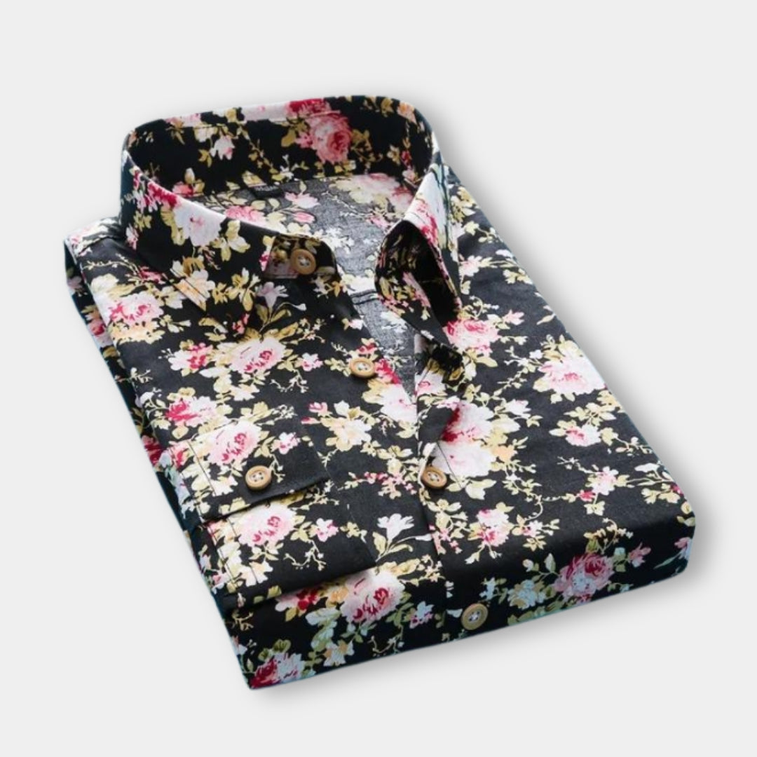 Men's Paisley Print Wedding Shirt