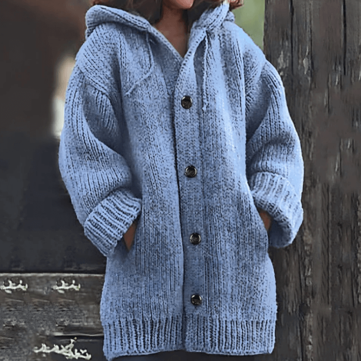 Long Hooded Jacket for Women Cozy Design