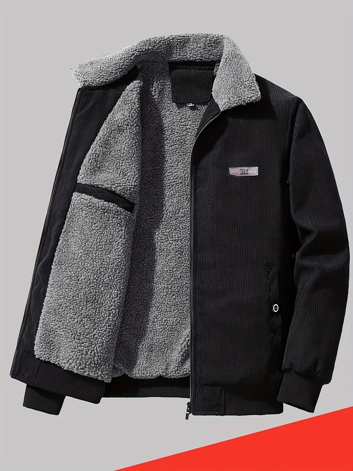 Men's Warm Lapel Collar Winter Jacket