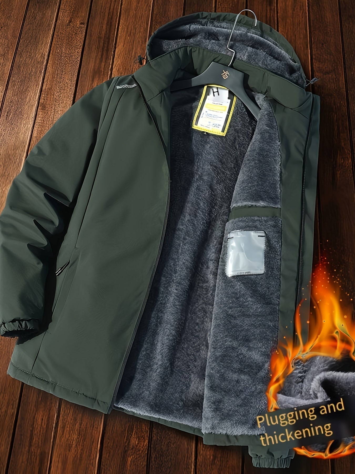 Men's Fleece Lined Puffer Jacket