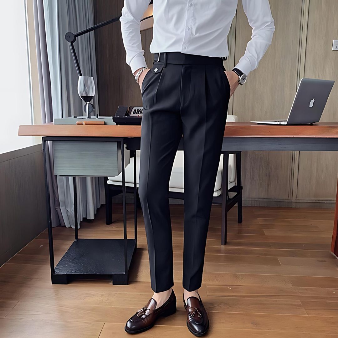 Men's Elastic Waist Casual Cotton Pants