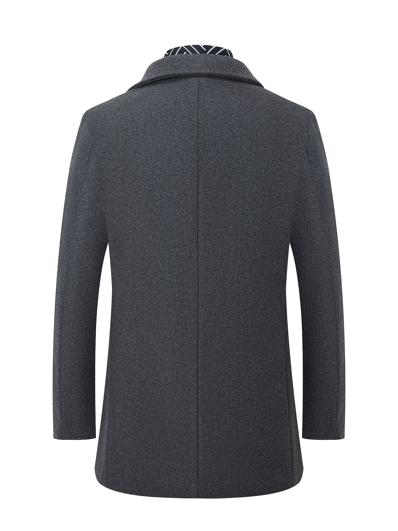 Men's wool blend trench coat