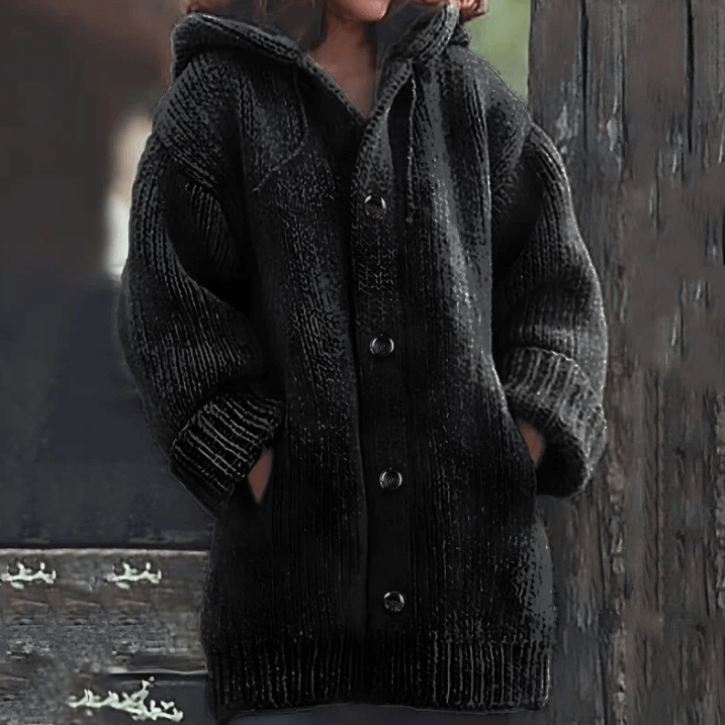 Long Hooded Jacket for Women Cozy Design