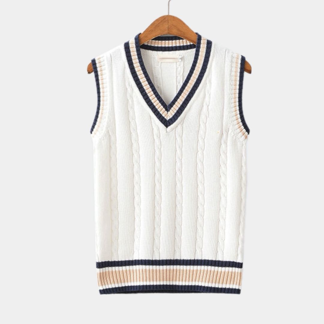 Men's Knitted V-Neck Sweater Vest