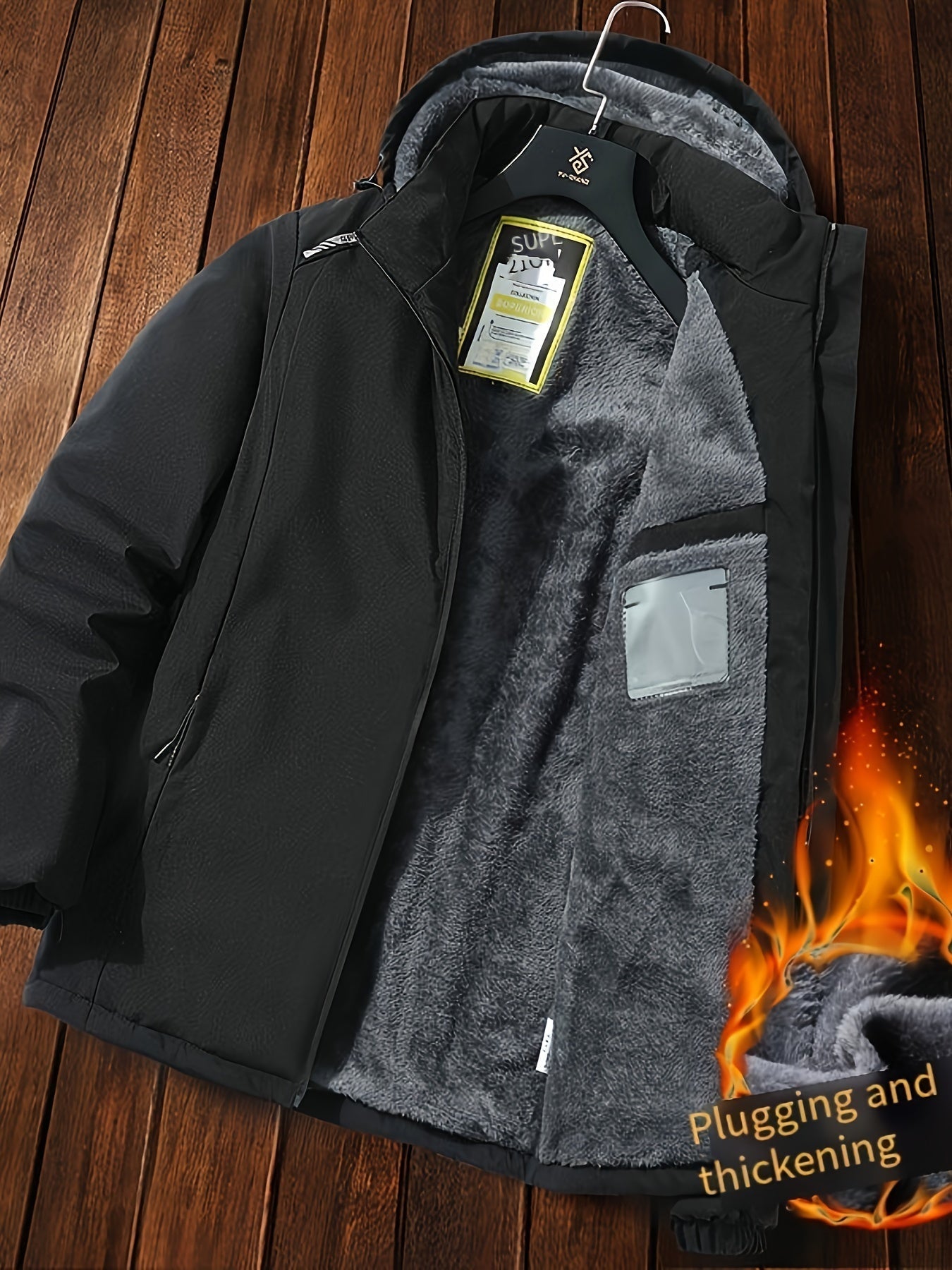 Men's Fleece Lined Puffer Jacket