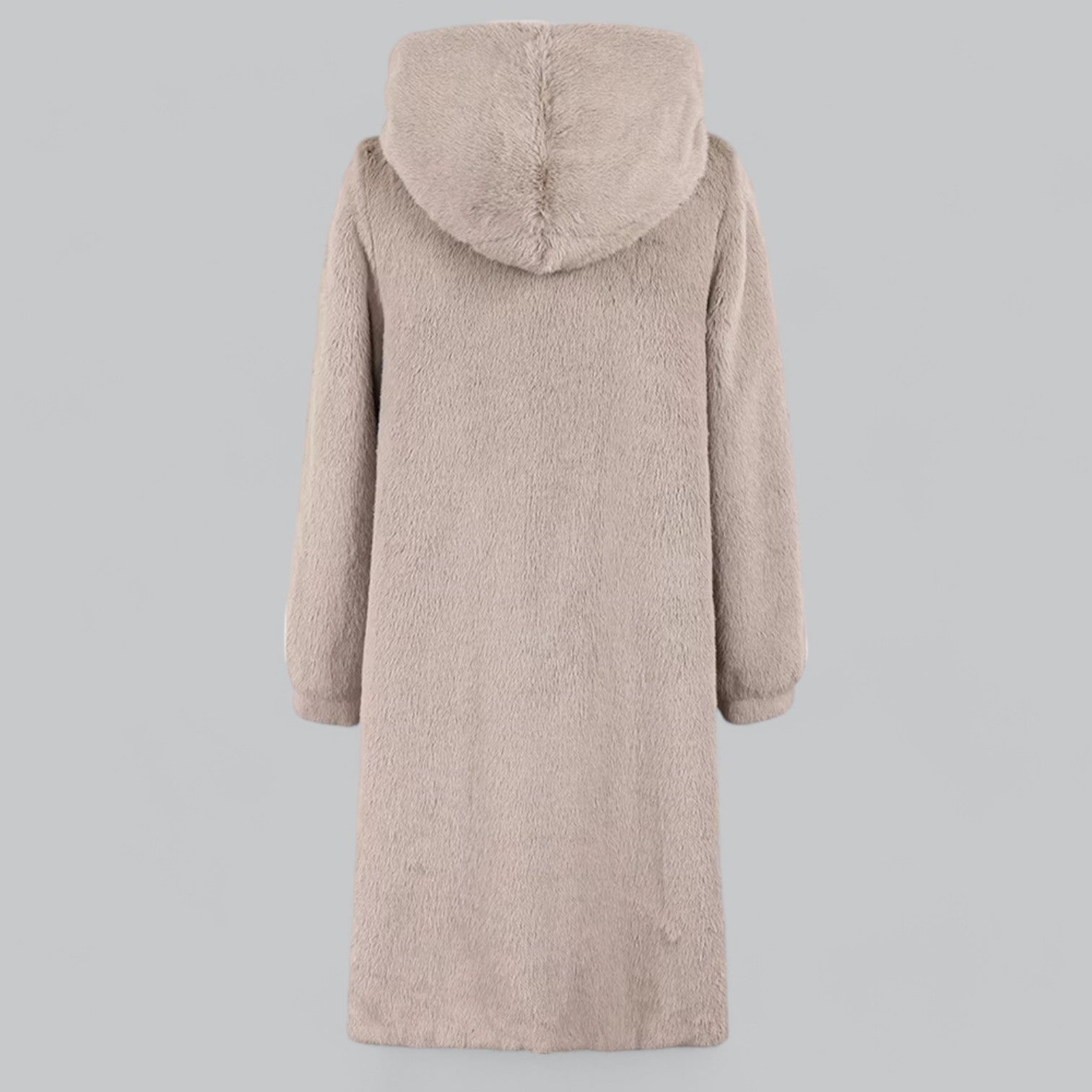 Luxury Mink Faux Fur Hooded Coat For Womem