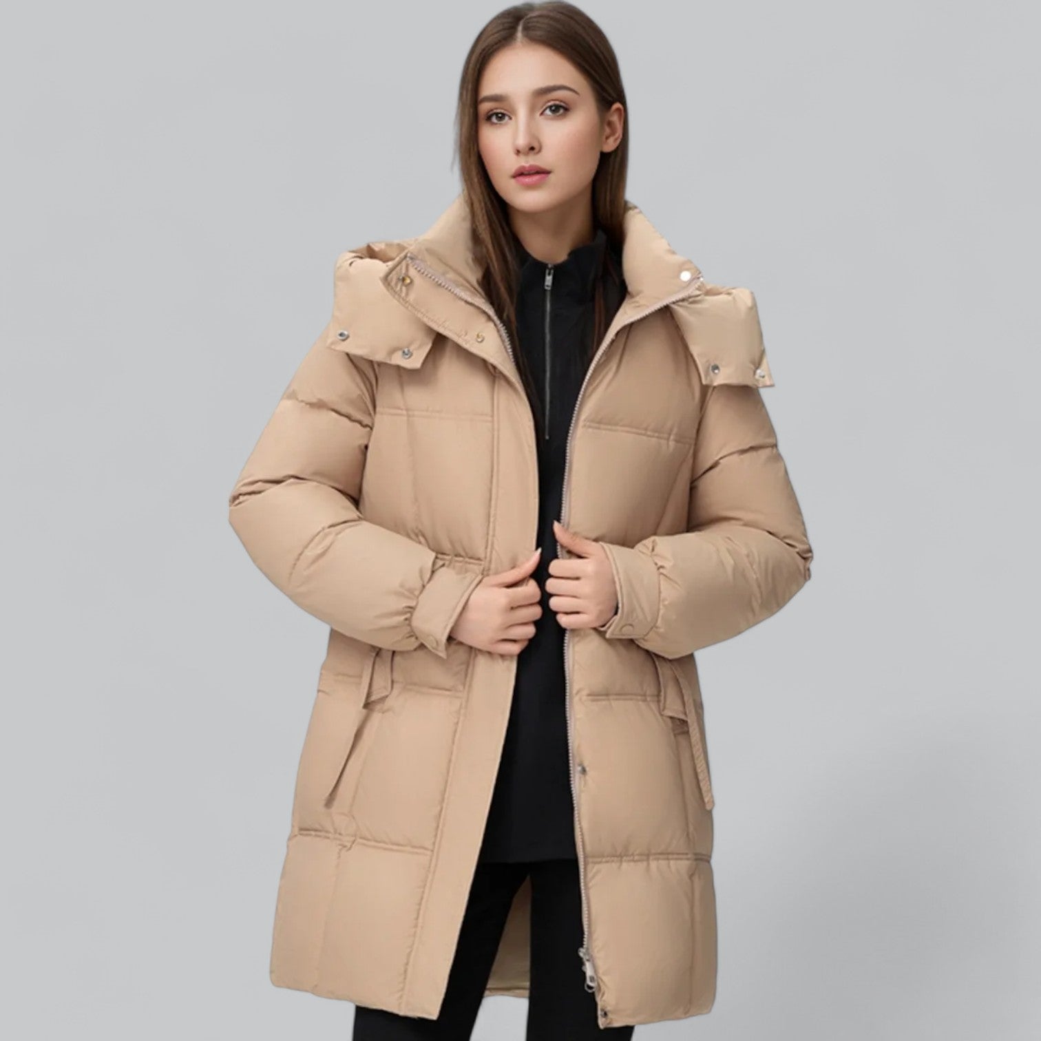 Winter Parka Coat Hood for Women