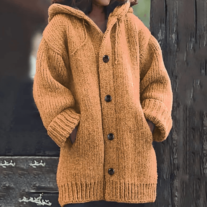 Long Hooded Jacket for Women Cozy Design