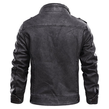 Men's Black Leather Jacket