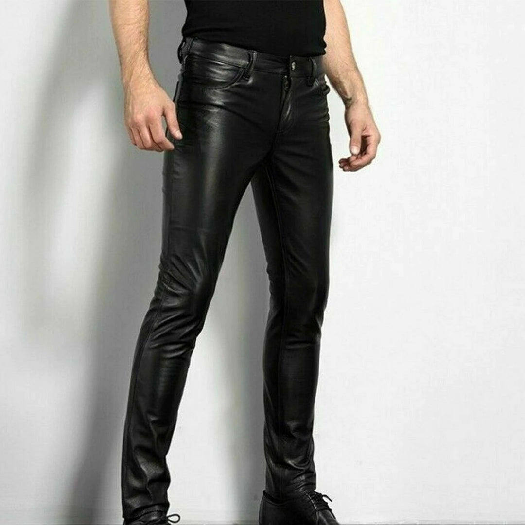 Stylish leather trousers for men