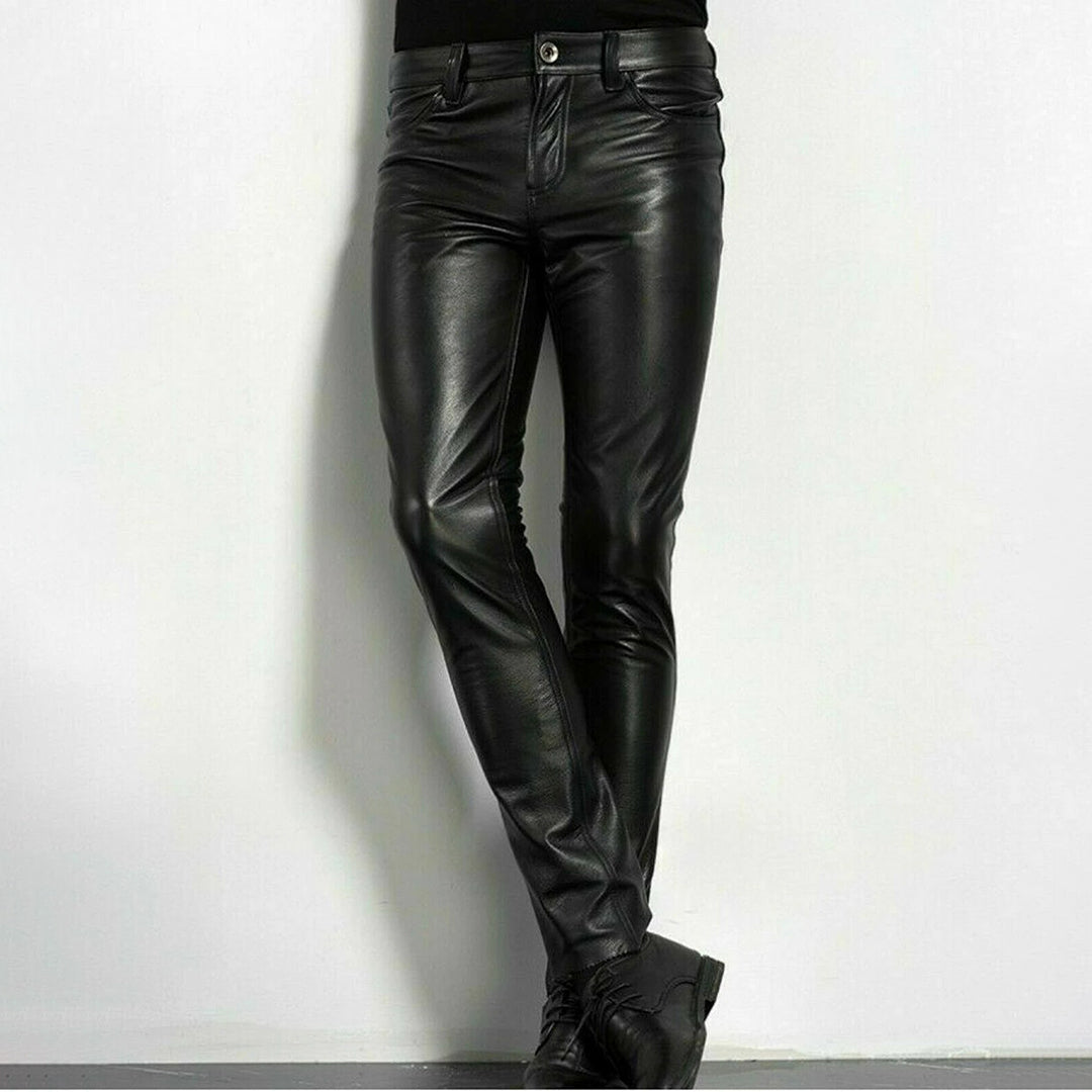 Stylish leather trousers for men