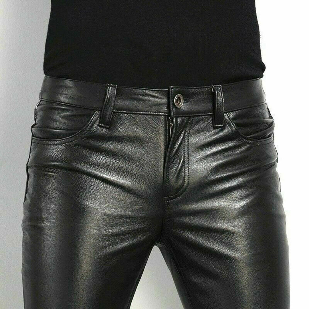 Stylish leather trousers for men