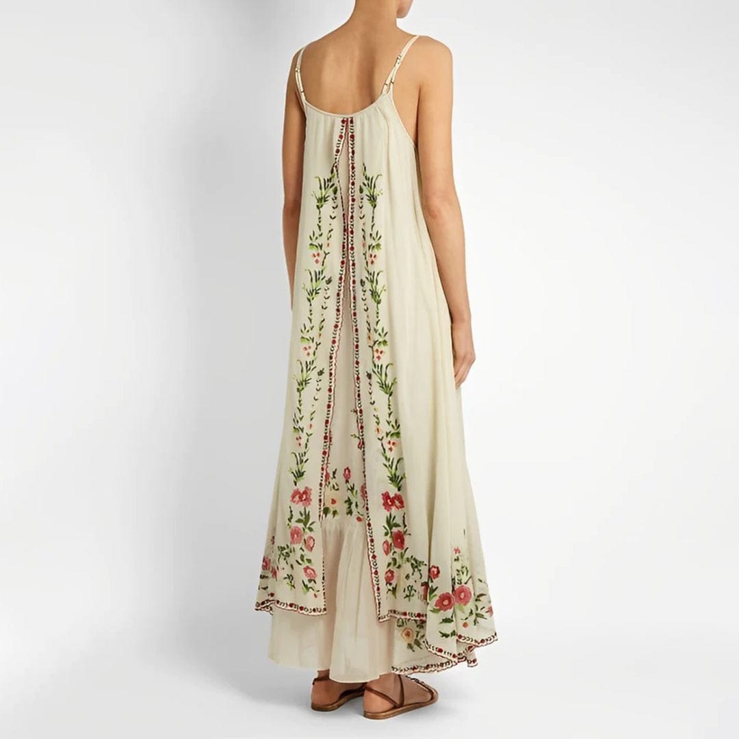 Women's Sleeveless Layered Maxi Dress