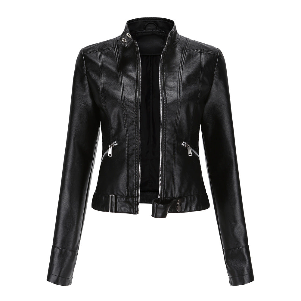 Women's stylish leather jacket