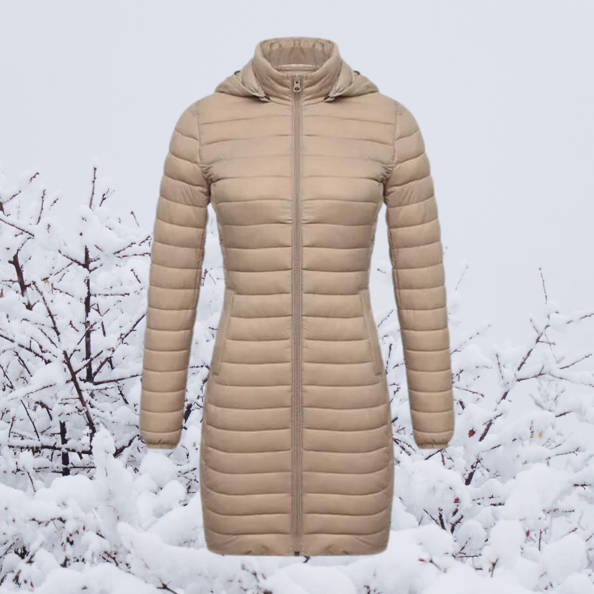 Ultralight Long Hooded Jacket for Women