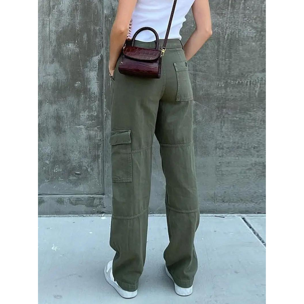 Women's High-Quality Cotton Cargo Pants