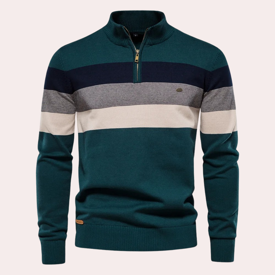 Trendy Striped Sweater for Men