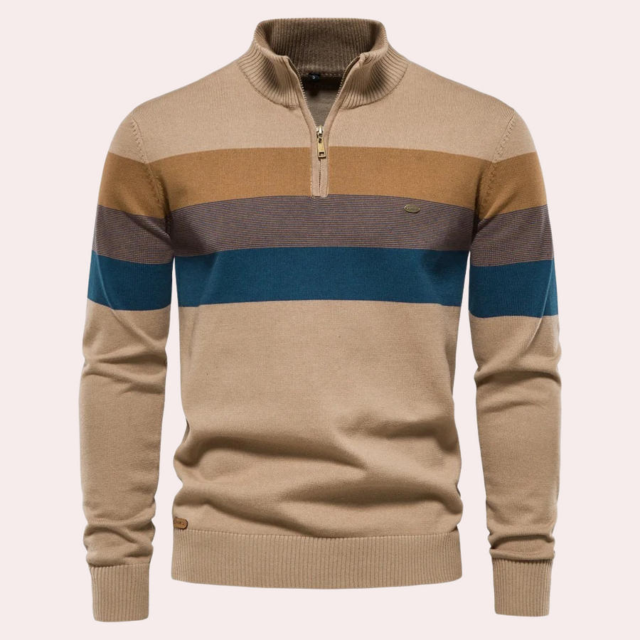 Trendy Striped Sweater for Men