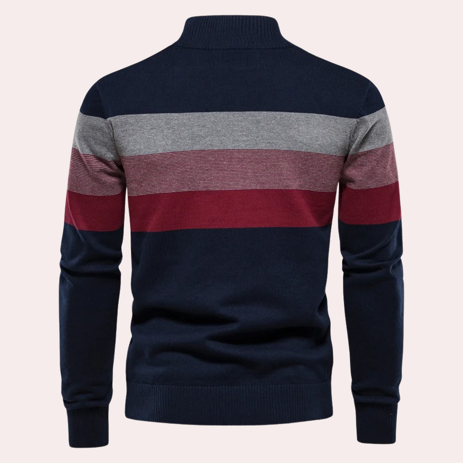 Trendy Striped Sweater for Men