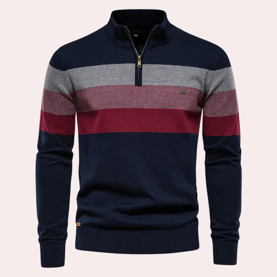 Trendy Striped Sweater for Men