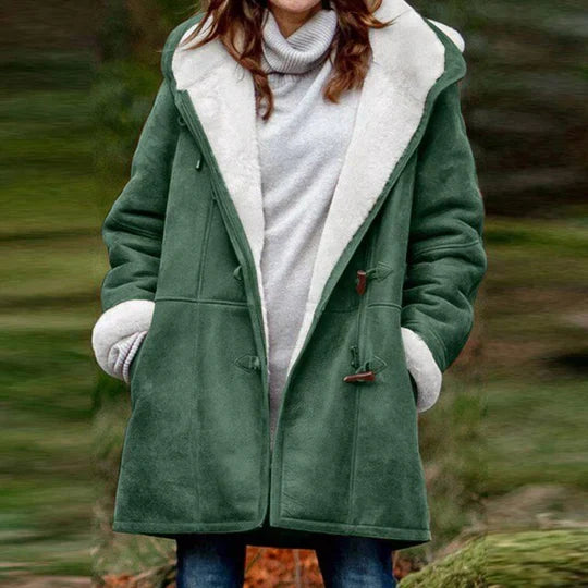 Women's Casual Fleece-Lined Hooded Coat