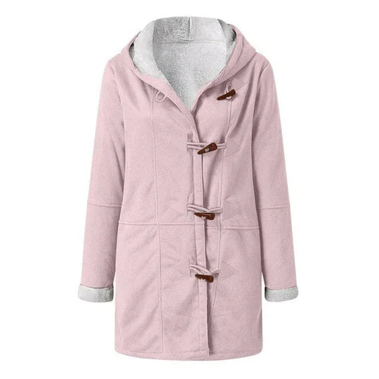 Women's Casual Fleece-Lined Hooded Coat