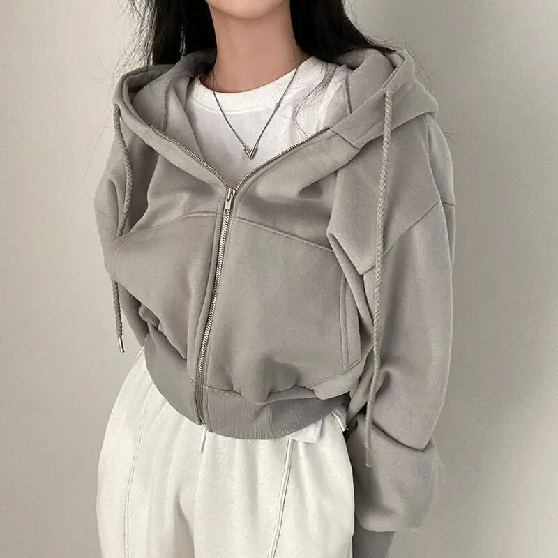 Oversized Zip Hoodie for Women,