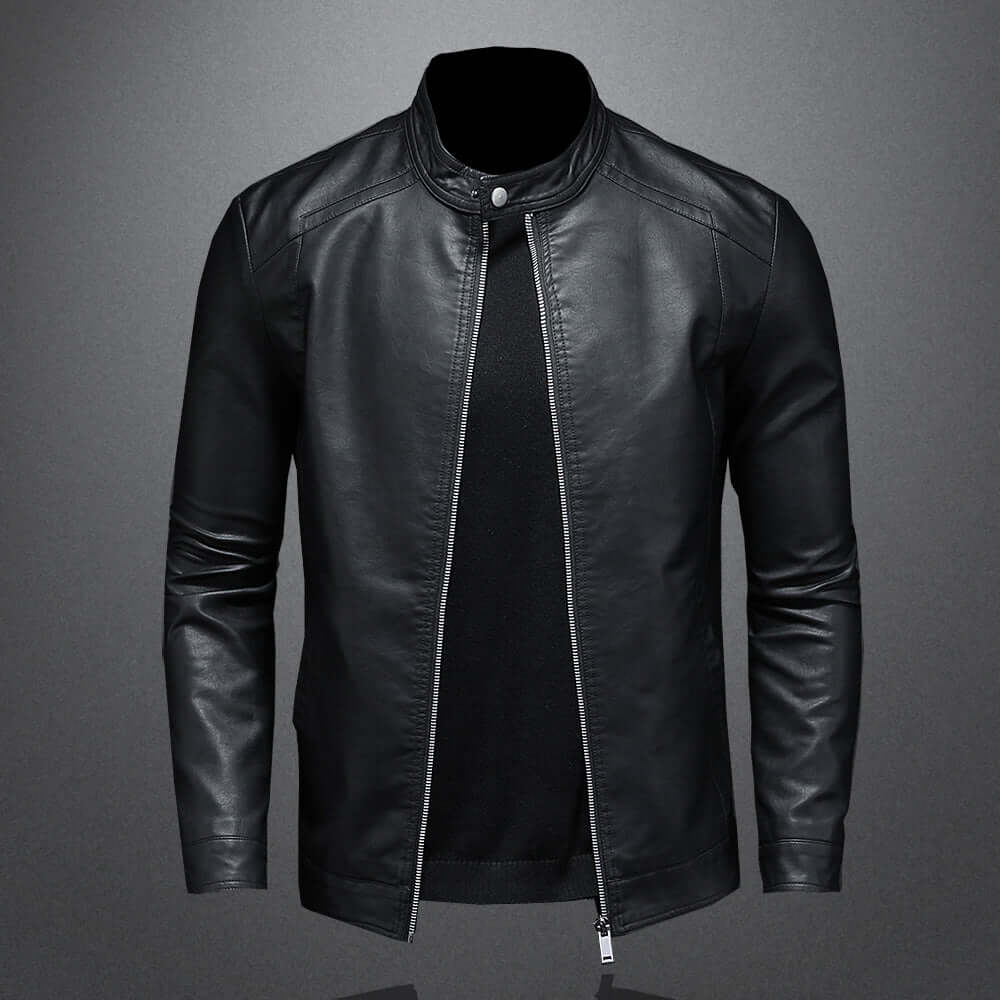 Leather Moto Jacket for Men