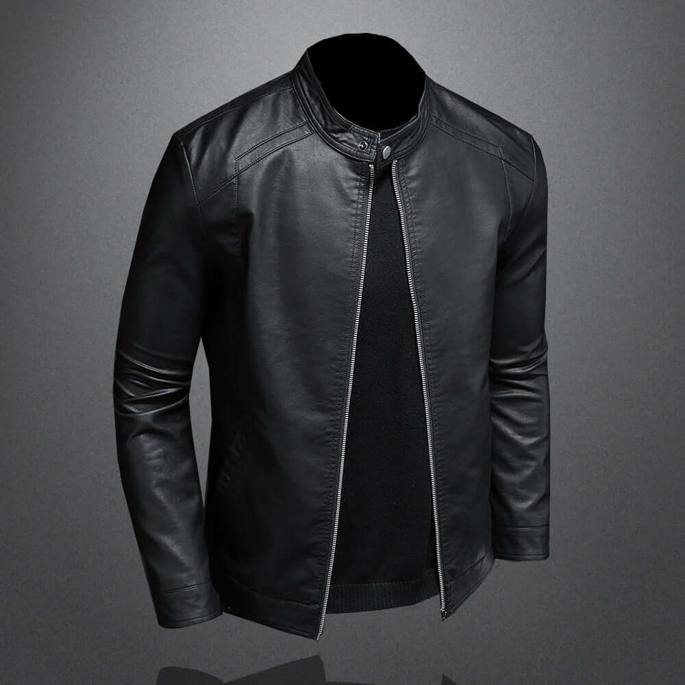 Leather Moto Jacket for Men