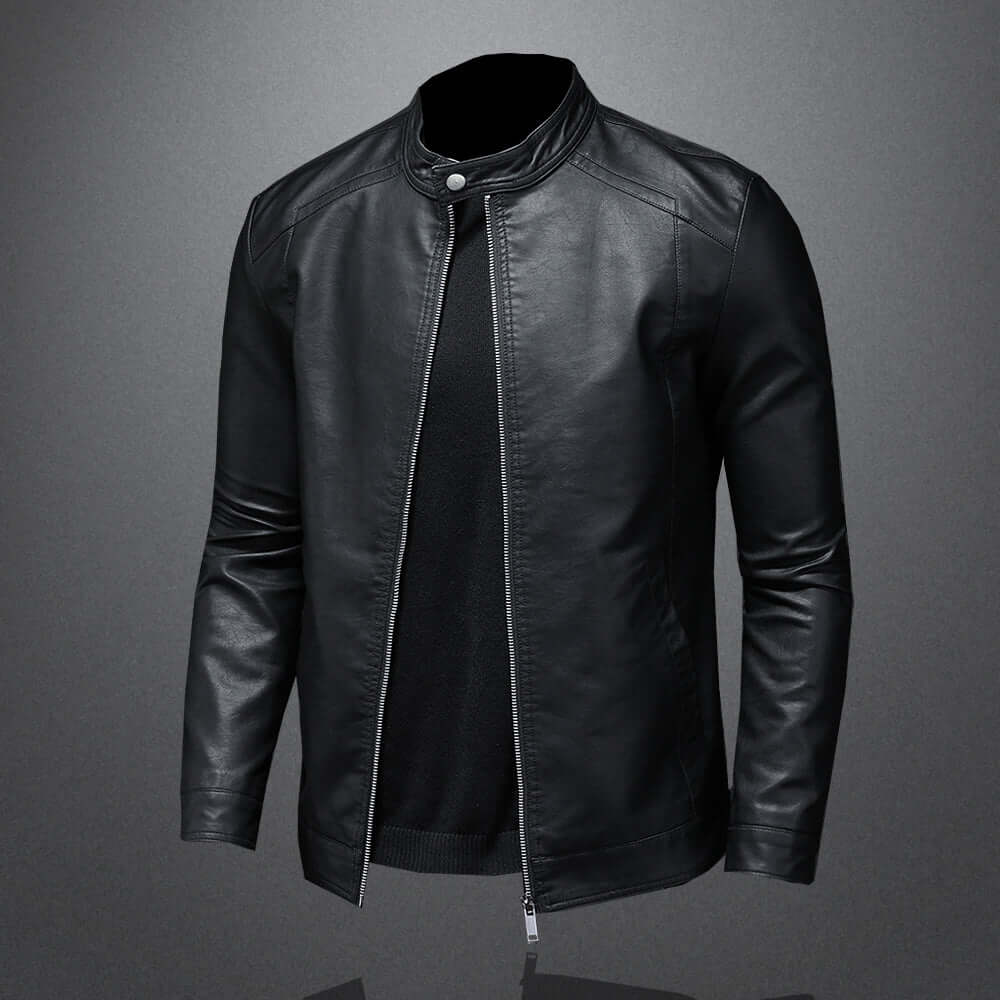 Leather Moto Jacket for Men