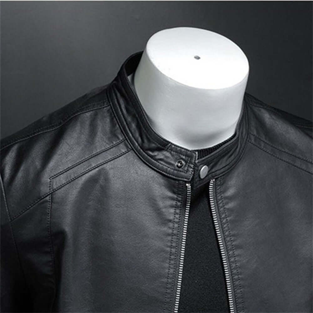 Leather Moto Jacket for Men