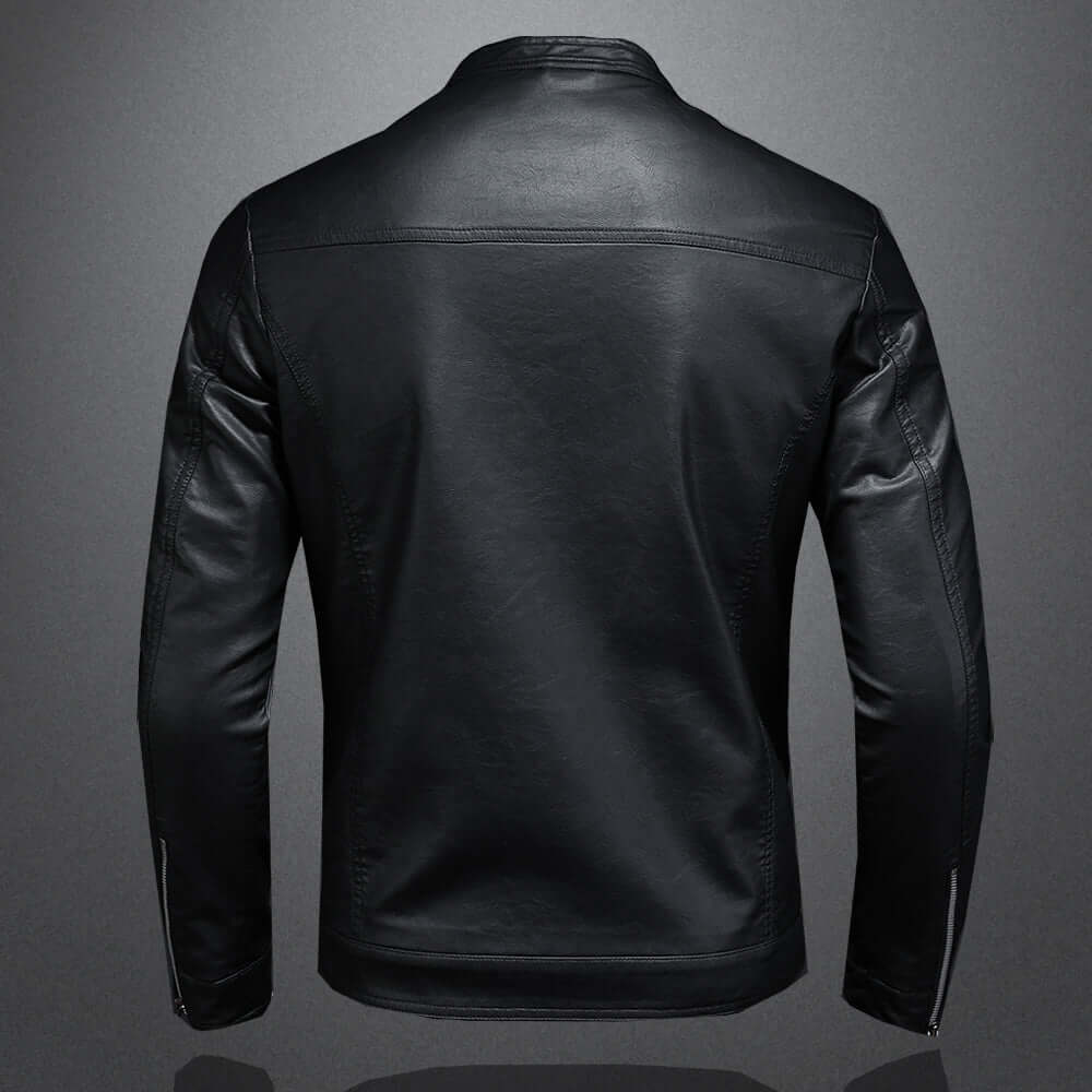 Leather Moto Jacket for Men