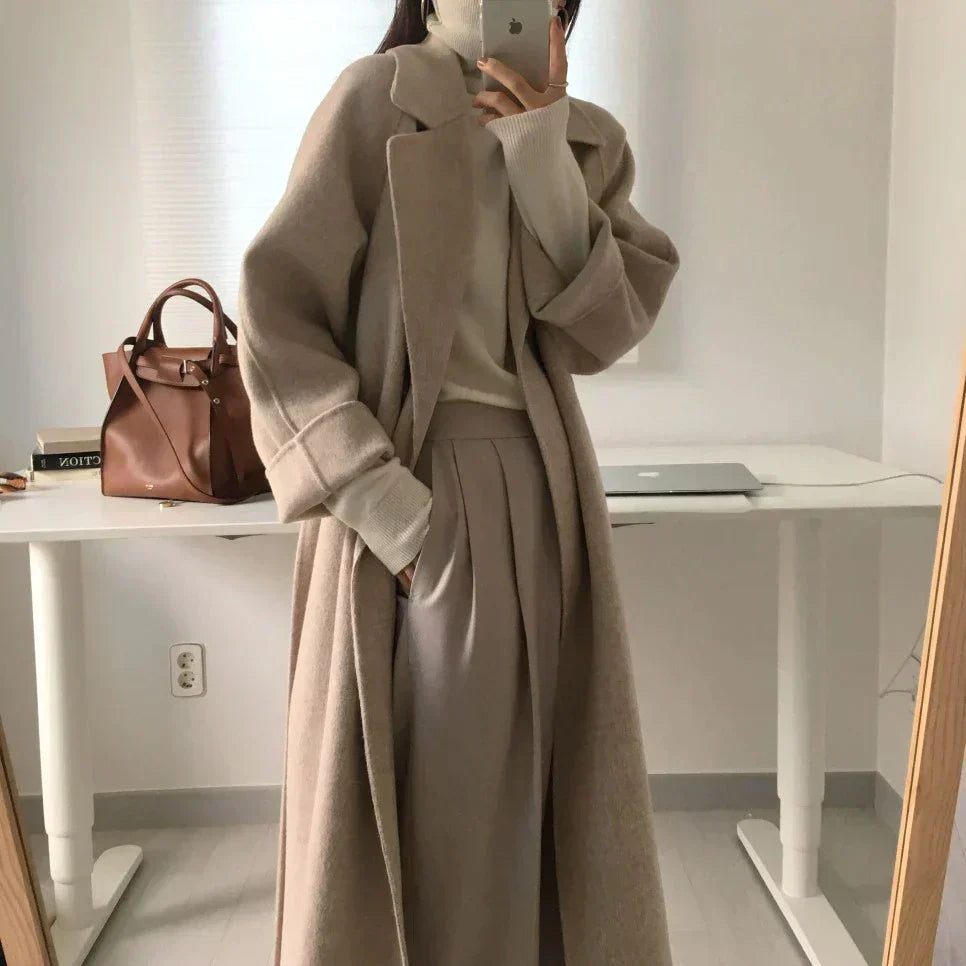 Classic Long Warm Winter Coat for Women