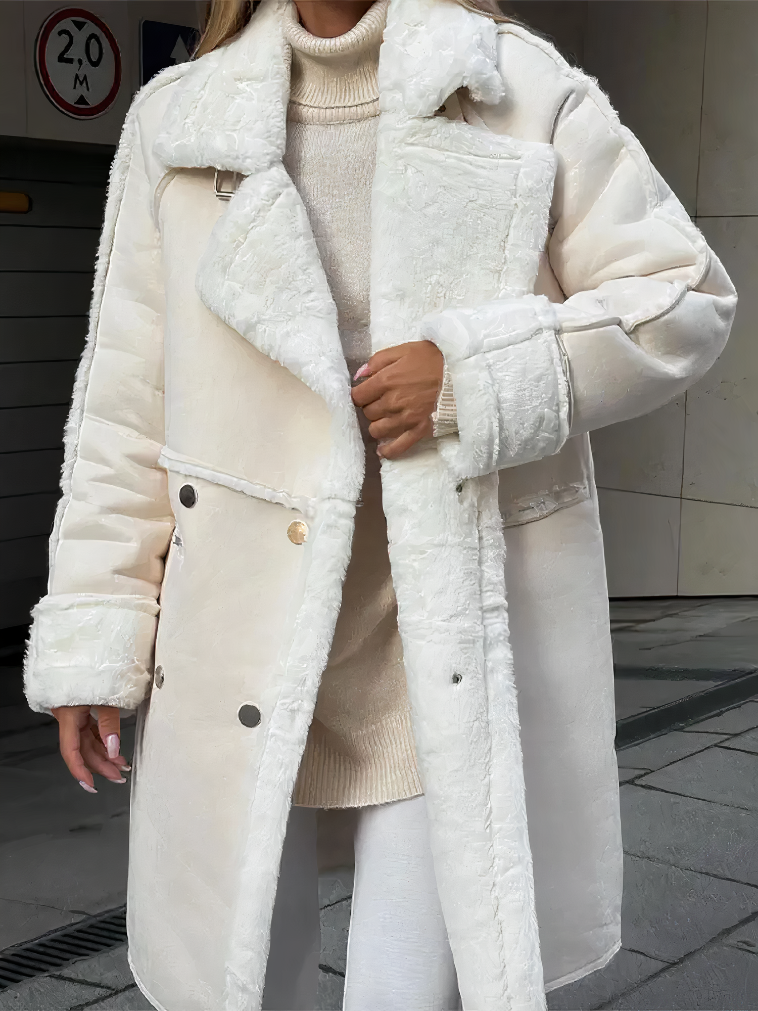 Women's Windproof Plush Coat