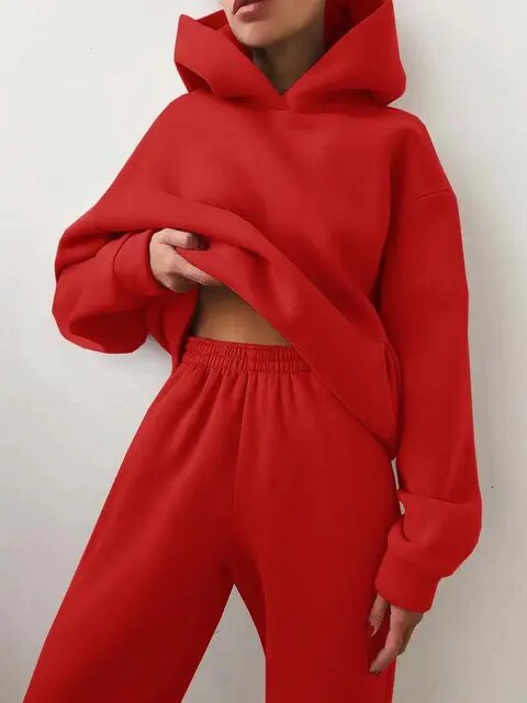 Women's hoodie and jogging set